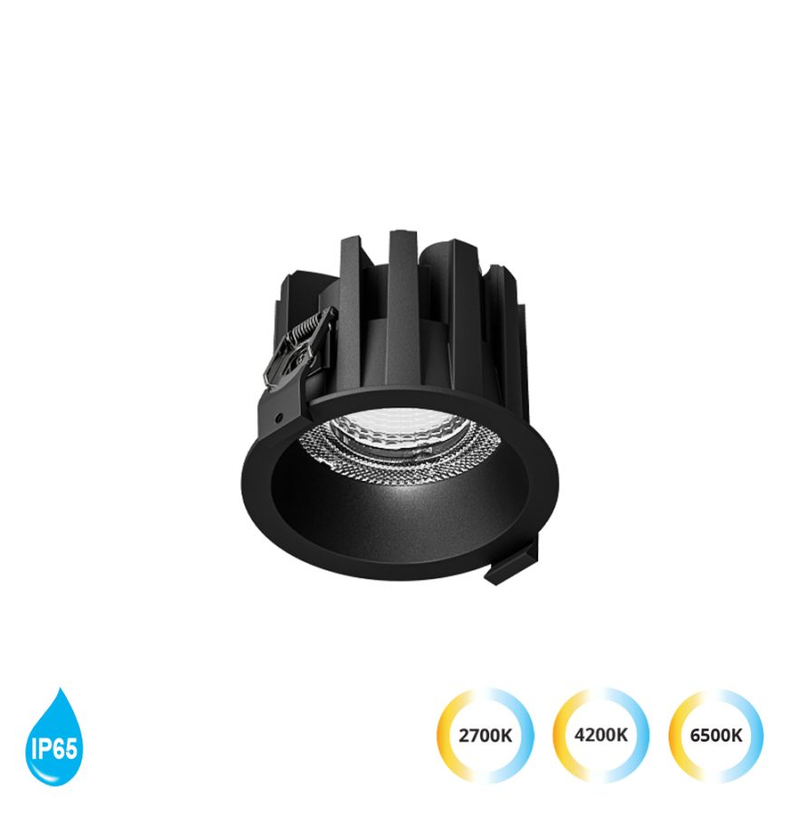 Χωνευτό Σποτ Μαύρο Ricky Viokef 4335101