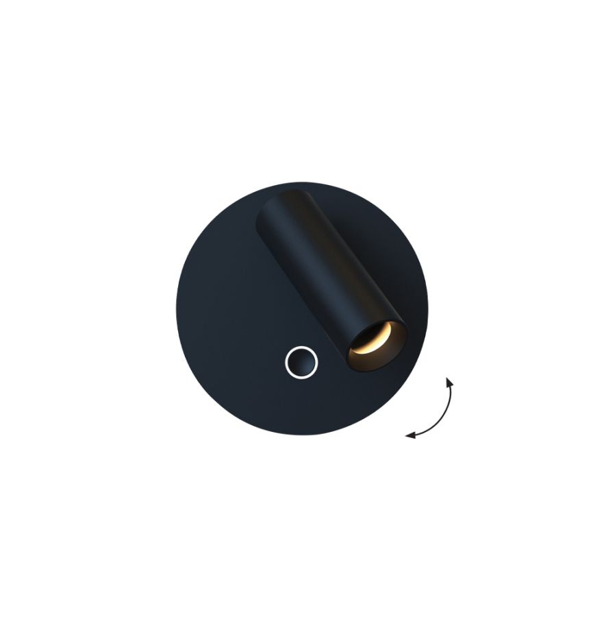 Φωτιστικό Τοίχου Μαύρο Nevada Viokef 4340701