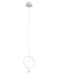 Φωτιστικό Κρεμαστό Led Dimmable 24w 2160lm 3000K Μέταλλο Λευκό Fabas Sirio 3388-47-102