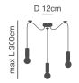 SE21-GM-4-BL3 ADEPT TUBE Gold Matt Pendant+ HOMELIGHTING 77-8569