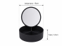 Κουτί Αποθήκευσης PP με Καθρέπτη Φ15x5.5cm Black-3C MRShome DF-0060001