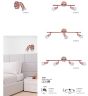 SE 140-C2 (x3) Saba Packet Copper adjustable spotlight+ HOMELIGHTING 77-8844