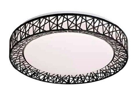 InLight Πλαφονιέρα οροφής LED 36W 4cct από λευκό ακρυλικό D:50cm 42049-Μα΄ύρο