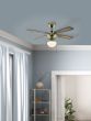 Ανεμιστήρας Οροφής Ø106,6x40,4cm Φωτισμό 1xE27 50W AC 220-240V,50Hz 3 Ταχύτητες Μπρονζέ-Ξύλο Eglo Tiggano 35039