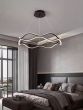 SE LED 95 QUEEN PENDANT BLACK 24W 3CCT 95x8x100cm IP20 220V 2 YEARS WARRANTY Ε2 HOMELIGHTING 77-50646