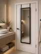 Κρεμαστός Καθρέπτης για Πόρτα από MDF 34x94cm Black MRShome DF-0036002