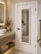Κρεμαστός Καθρέπτης για Πόρτα από MDF 34x94cm White MRShome DF-0036003