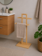 Επιδαπέδια Κρεμάστρα 2 Θέσεων από Bamboo 37x25x85cm MRShome DF-0092000