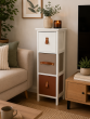 Συρταριέρα MDF με 3 Συρτάρια με Λαβή Multi 25x25x77cm MRShome DS-1131000