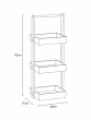 Έπιπλο MDF με 3 Ράφια 26x17x70cm Καφέ MRShome DS-1224000