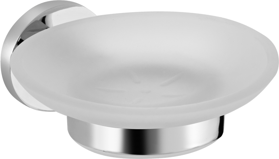 Σαπουνοθήκη Γυαλί Χρώμιο Bronze Art Loft-500 1050-10