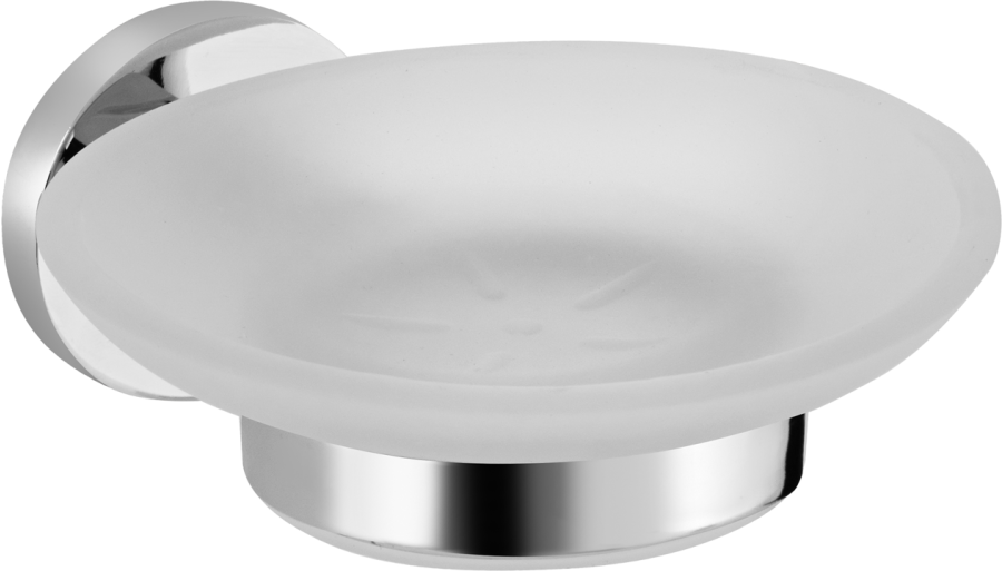 Σαπουνοθήκη Γυαλί Χρώμιο Bronze Art Loft-500 1050-10