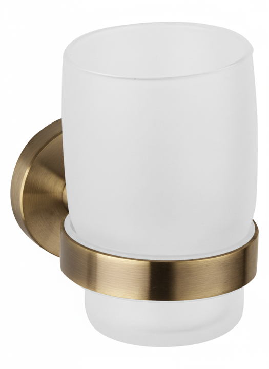 Ποτηροθήκη Γυαλί Αντικέ Bronze Art Inox304 2030-41