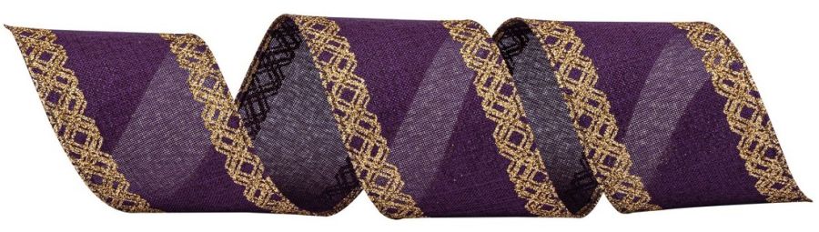 Μώβ Χριστουγεννιάτικη Κορδέλα 8,50 Μέτρων (9 Yards) Lianos 50190079