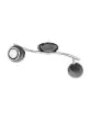 Σποτ Δίφωτη Ράγα L34xH10cm 2xGU10 2x2,8w 3000Κ 2x250lm Ατσάλι Νίκελ-Μαύρο Eglo Bimeda 31006