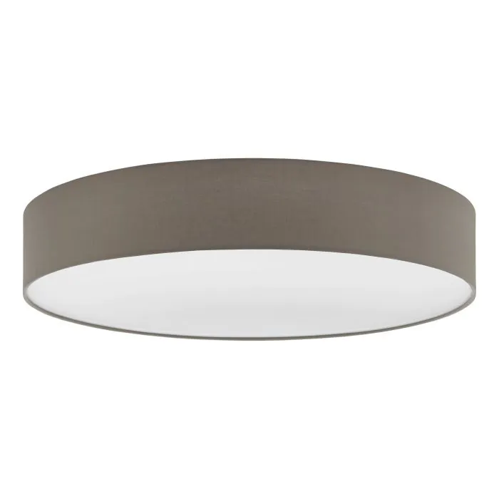 Πλαφονιέρα Οροφής Υφασμάτινη Γκρι 76xH15cm E27 Eglo 97616