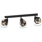Eglo Τριπλό Σποτ με Ντουί E27 σε Μαύρο Χρώμα 43717