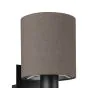 Φωτιστικό Απλίκα Τοίχου 1xE27 με Σποτ Διαβάσματος Μέταλλο Μαύρο Ύφασμα Γκρι Eglo Pasteri 900701