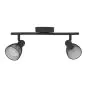 Eglo Carovigno Διπλό Σποτ με Ντουί E14 σε Μαύρο Χρώμα 98622