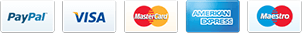 Δεκτές πληρωμές με PayPal, Visa, Mastercard, American Express και Maestro